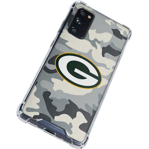 NFL Green Bay Packers Camo Galaxy S20 FE Clear Case